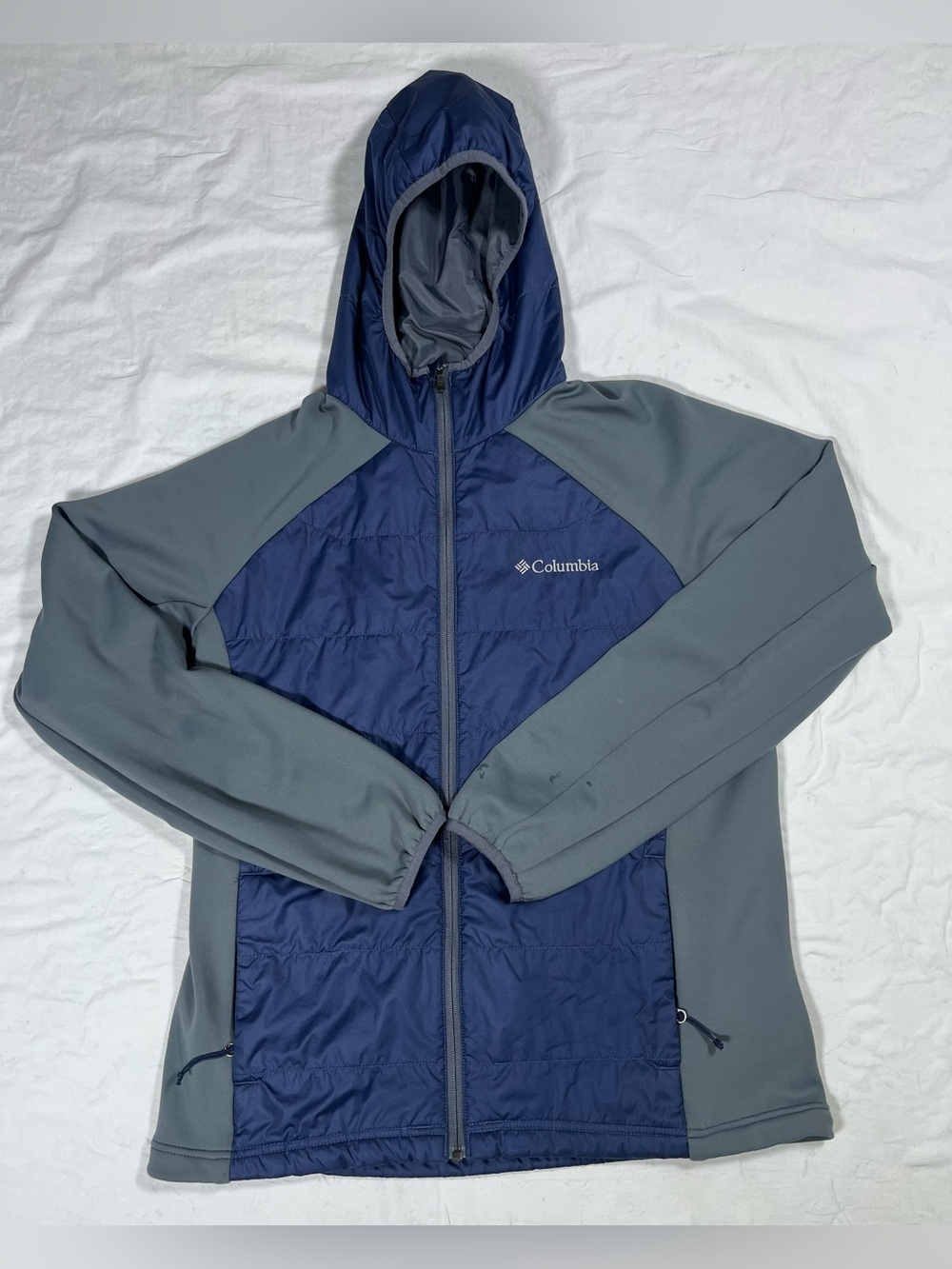 Columbia Men’s Navy & Gray Hooded Performance Jacket